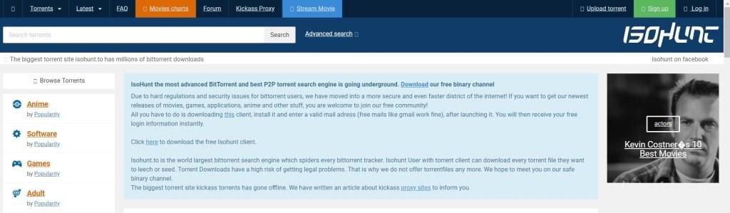 list of torrenting sites 2018