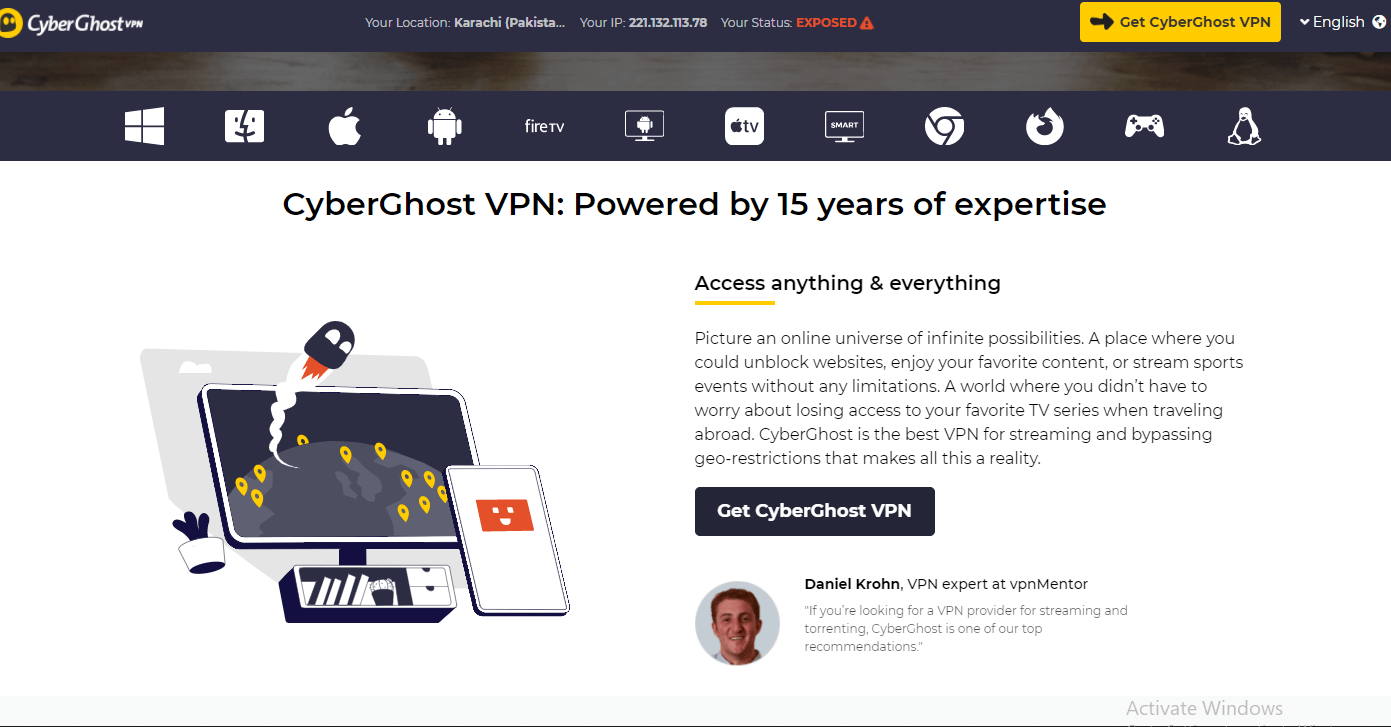 cyberghost vpn